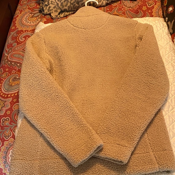 Cozy Tan Sherpa like Jacket - Picture 3 of 3